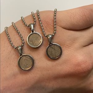 Meteorite pendant iron accessory necklace jewelry